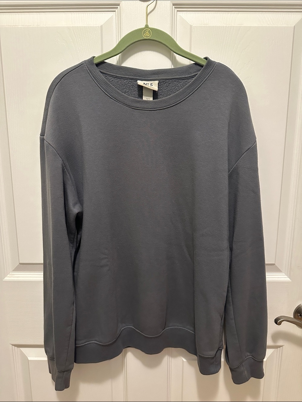 H&M Women’s Crewneck Sweatshirt in Slate Gray